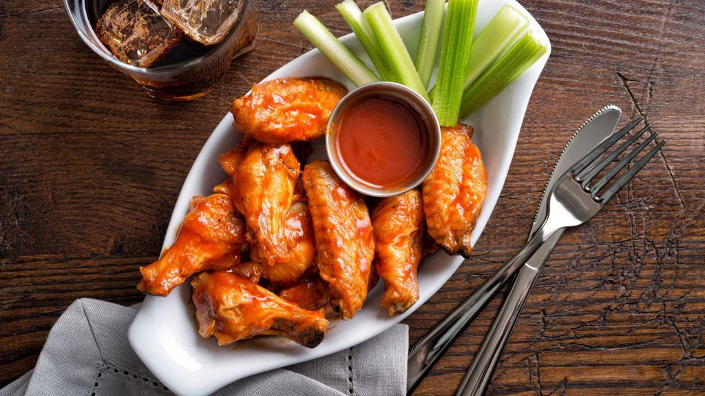 Hot Buffalo Chicken Wings · Kick it up a notch with these deep fried chicken wings tossed in our hot buffalo sauce.