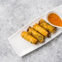 Thai Spring Roll · Cabbage, carrot, glass noodle, mushroom, plum dipping sauce