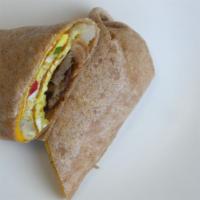 Burrito Wrap · Eggs, potatoes, choice of meat and cheese.