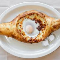 Adjaruli Khachapuri · Cheese boat.