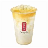 Lemon Ai Yu With White Pearl / 檸檬寒天愛玉 · Caffeine free, only available as a cold drink.