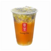 Lemon Winter Melon With Basil Seed / 檸檬冬瓜小紫蘇 · Caffeine free, only available as a cold drink.