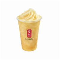 Peach Slush / 水蜜桃冰沙 · Only available as a cold drink.