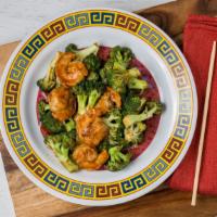 Steamed Shrimps With Broccoli · 