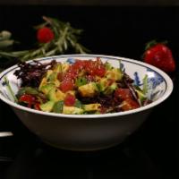 Tuna Salad · diced tuna and avocado over mixed green with sesame dressing