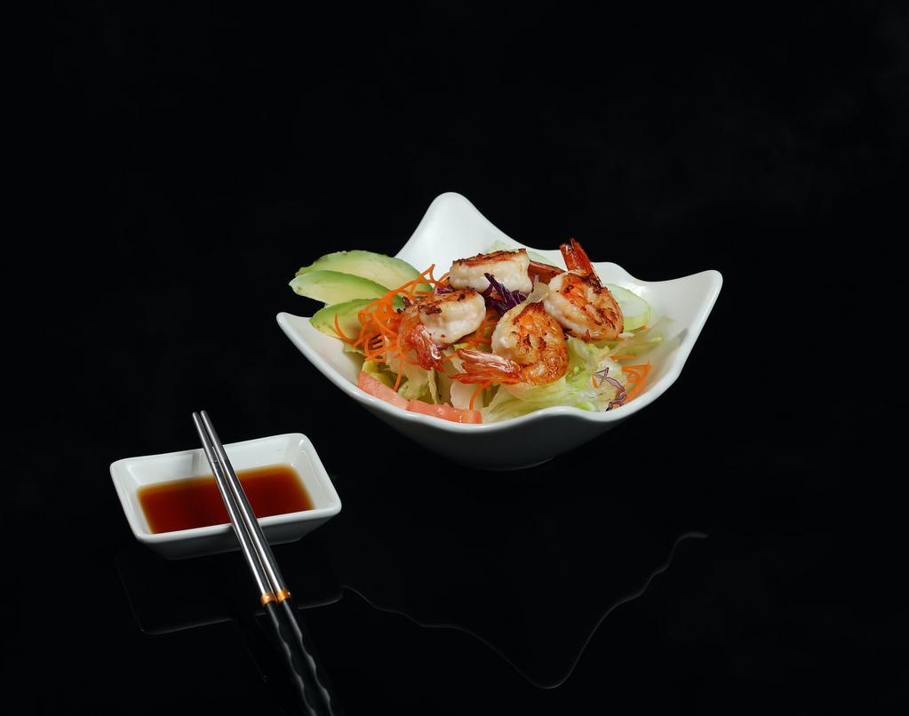 Shrimp Salad · big shrimps over mixed greens