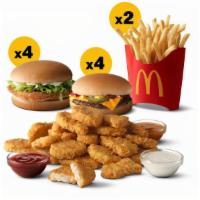 Mcchick Mcd Pack · 4 McChicken, 4 Cheeseburger, 20 Pc McNuggets, 2 Medium French Fries
