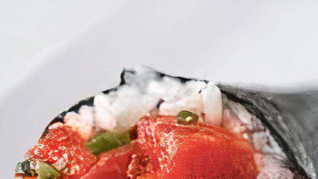 Scallop Hand Roll · Fresh scallop with sushi rice, wrapped in nori.