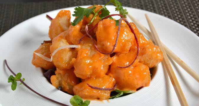 Rock Shrimp Tempura · Spicy. Shrimp tempura tossed in spicy mayo.