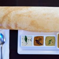 Paper Roast · Classic South Indian crispy thin shaped crepe made of rice and lentil.
