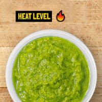 Salsa Verde · Spicy Mexican roasted green pepper sauce.