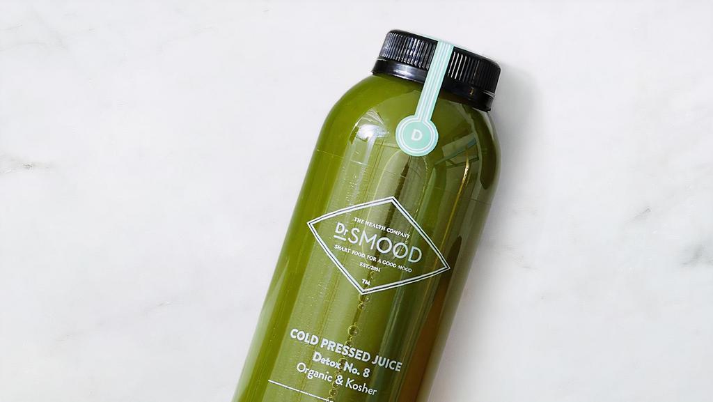  - Detox Juice No.8 · Cucumber, celery, apple, parsley, spinach, ginger, lemon. Non-customizable.
