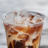 Americano Iced 16Oz · Espresso, iced water.