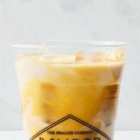 Golden Mylk Latte Iced 16Oz · Turmeric, black pepper, raw honey elixir with your choice of mylk. Caffeine-free.