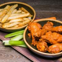 Wings Your Way · Choose classic buffalo, Whiskey soy BBQ or Sweet Chili-sesame.
