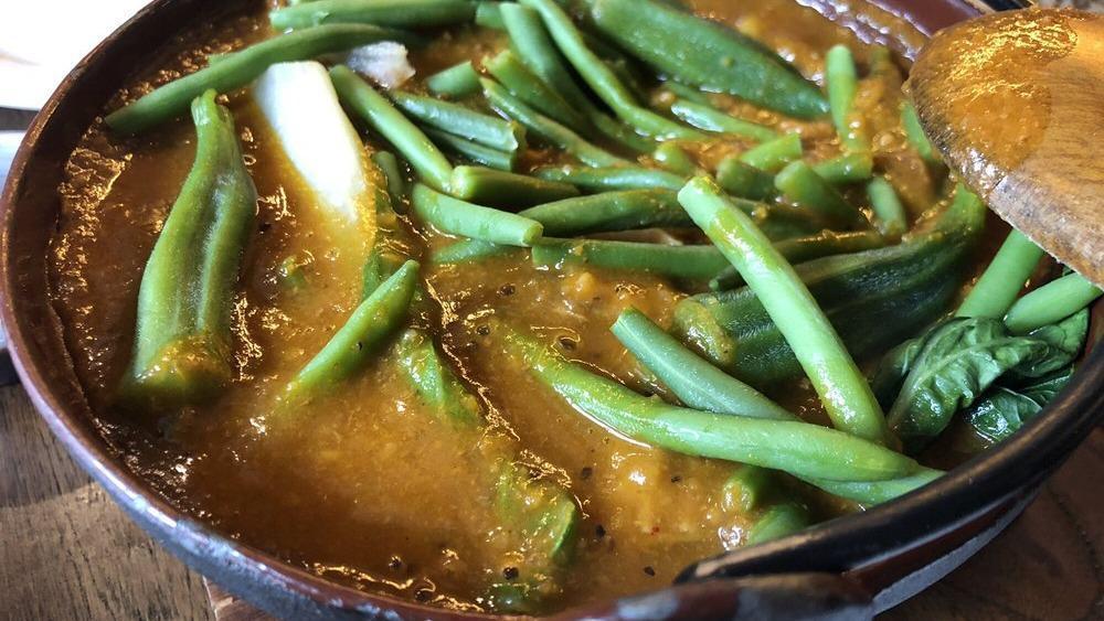 Kare Kare · 32 oz. stewed oxtail with vegetables. Contains peanut butter.