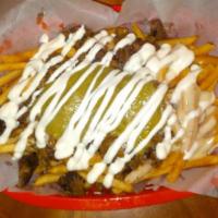 14800. California Fries · Your choice of meat, sour cream, and guacamole.