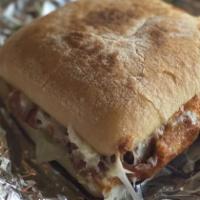 14796. Torta · Meat, beans, cheese, sour cream, lettuce, tomato and onion.