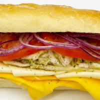 Cheese Sandwich · With lettuce, tomato, onions, oil, vinegar, salt, pepper and oregano.
