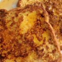 French Toast · Three Texas French toasts.