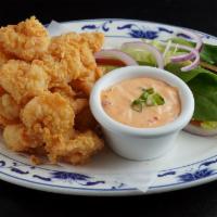 Thai Love Shrimp · Crispy fried shrimp. Served with spicy cream sauce.