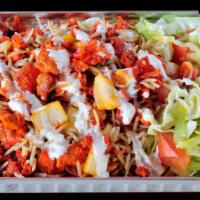 Chicken Over Rice · Grilled chicken best with white sauce and hot sauce