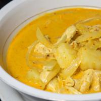 Yellow Curry · Coconut milk, potato, onion and Thai herbs.