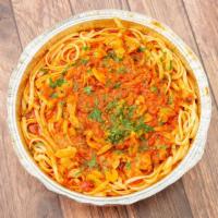 Linguini With Clam Sauce · Consuming raw or undercooked meats, poultry, seafood, shellfish, or eggs may increase your r...