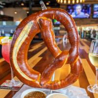 Giant Bavarian Soft Pretzel · Beer cheese and spicy brown mustard