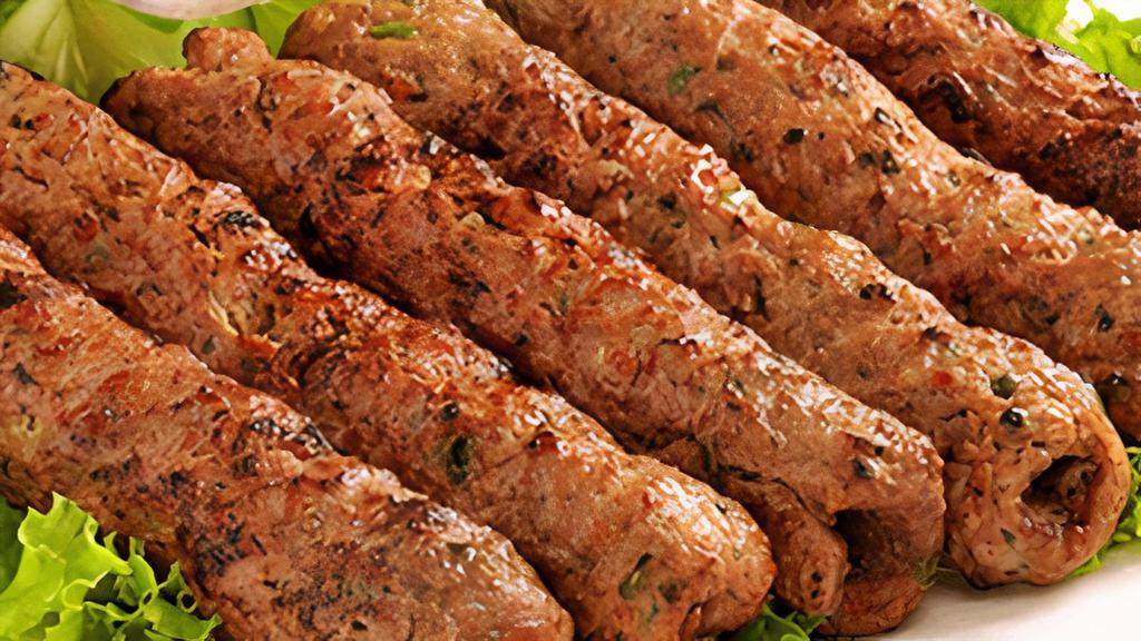 Chicken Seekh Kebab · Seasoned ground chicken grilled on a skewer. 
(1 pcs)