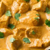 Butter Chicken
 · Tender , juicy aromatic golden chicken pieces in an incredible creamy curry sauce