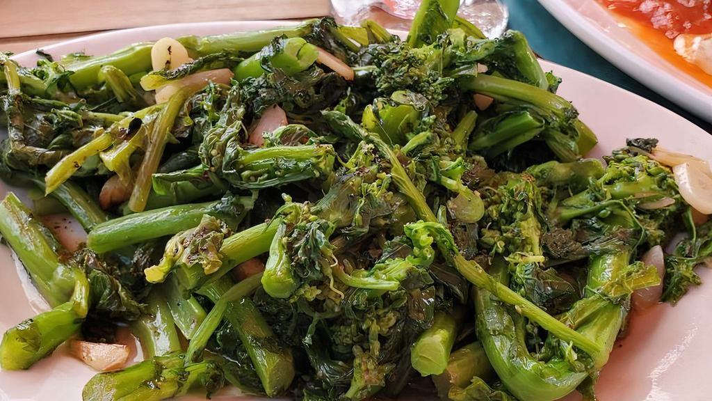 Broccoli Rabe · Gluten-free. Sautéed in garlic and oil.