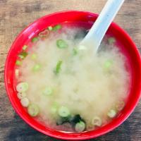 Miso Soup · White Miso w/Seaweed, tufu, scallion