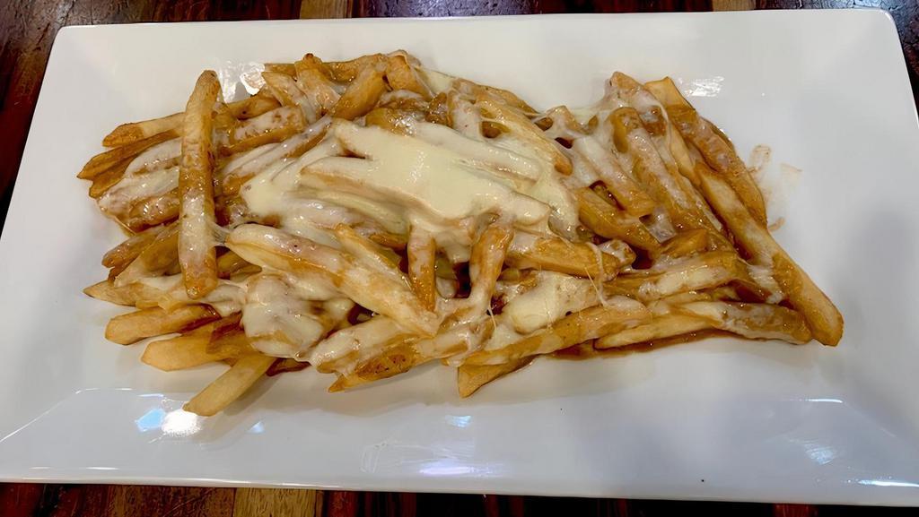 Disco Fries · Fries topped with gravy and melted Mozzarella.