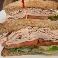 Roast Turkey Sandwich · Sandwich available on a roll white wheat rye or wheat club.
