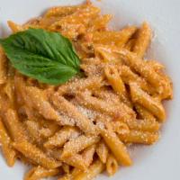 Penne Vodka Lunch Special · Narrow tube shaped pasta.
