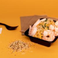 Truffle Shrimp Mac & Cheese · Macaroni prepared with a housemade cheese sauce, bread crumbs, white truffle, and plump shri...