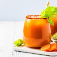 Liver Cleanser Juice · Fresh juice with celery and carrot.