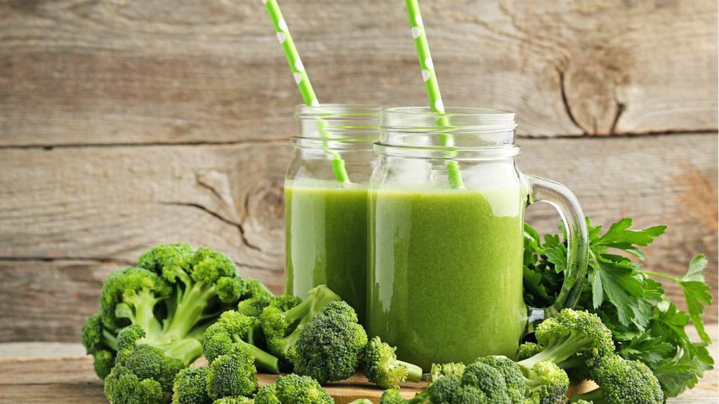 Calcium For Bones Juice · Fresh juice with cabbage, broccoli, parsley, celery and carrots.