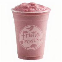 Glow Up · coconut milk, banana, strawberry, organic acai, peanut butter, nutella