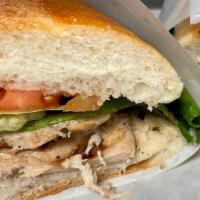 Grilled Chicken Hero · Grilled Chicken on a Hero. Your Choice of Additional Toppings