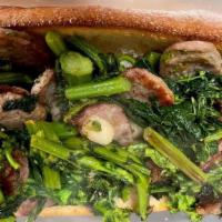 Broccoli Rabe Hero · Broccoli Rabe Sautéed in Garlic Oil Served on a Hero. Your Choice of Additional Toppings