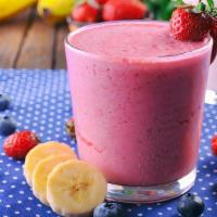 Strawberry Banana Smoothie · Our classic 20oz organic strawberry banana smoothie.