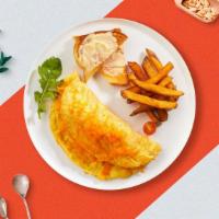 American Omelette · Three Eggs & American Cheese