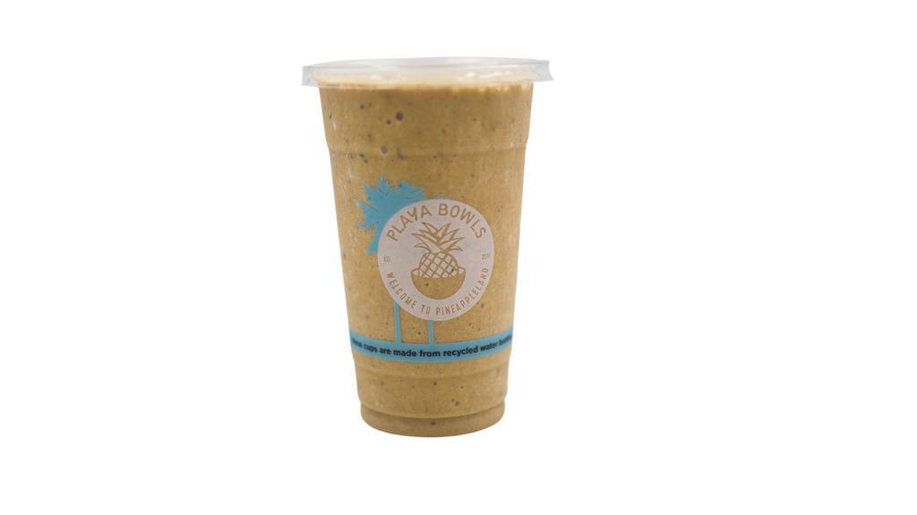 Coconut New Orleans Smoothie · Banana, coconut base, chicory coffee concentrate, cacao nibs & oat milk