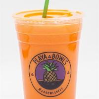 Beach Break Juice · Pineapple, carrot, ginger, and lemon.