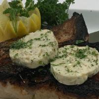 Veal Loin Chop W/Thyme Butter · 
