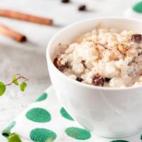 Rice Pudding · A thick and creamy sweet treat made with rice and milk.