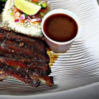 The Beef Platter · Served with rice and beans. includes toast and home fries.