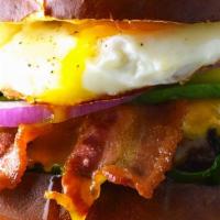 The Big Sexy · Cheeseburger with fried egg.